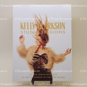 Kelly Clarkson Studio Sessions Program Book // Caesars Palace Colosseum Vegas